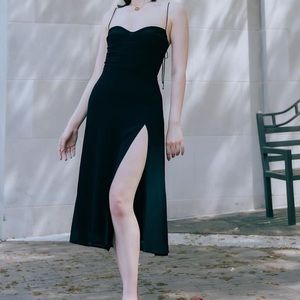 Reformation Juliette Dress in Black